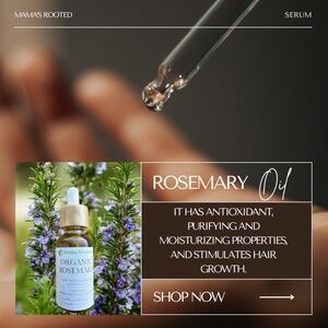 100% Pure and Natural Organic Rosemary Essential Oil